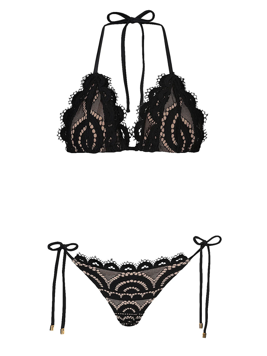 Lace Tri-Lace Tie Bikini
